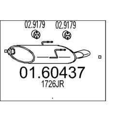 Koncový tlmič výfuku MTS 01.60437