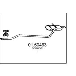 Koncový tlmič výfuku MTS 01.60463