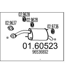 Koncový tlmič výfuku MTS 01.60523