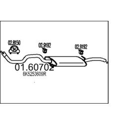 Koncový tlmič výfuku MTS 01.60702