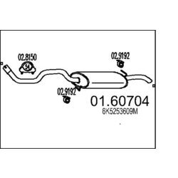 Koncový tlmič výfuku MTS 01.60704