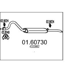 Koncový tlmič výfuku MTS 01.60730