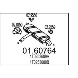 Koncový tlmič výfuku MTS 01.60764