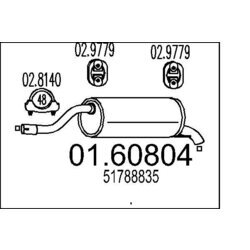 Koncový tlmič výfuku MTS 01.60804