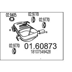 Koncový tlmič výfuku MTS 01.60873