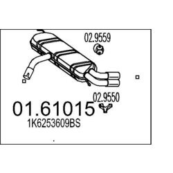 Koncový tlmič výfuku MTS 01.61015
