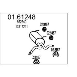 Koncový tlmič výfuku MTS 01.61248