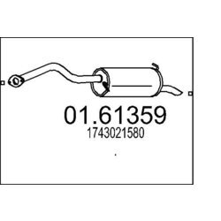 Koncový tlmič výfuku MTS 01.61359