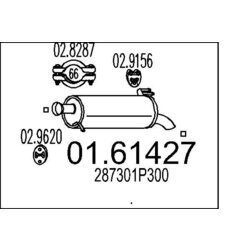 Koncový tlmič výfuku MTS 01.61427