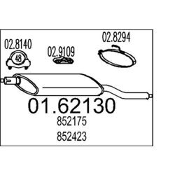 Koncový tlmič výfuku MTS 01.62130