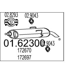 Koncový tlmič výfuku MTS 01.62300