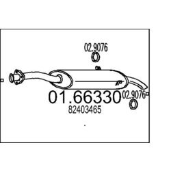 Koncový tlmič výfuku MTS 01.66330