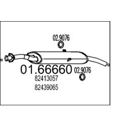 Koncový tlmič výfuku MTS 01.66660