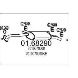 Koncový tlmič výfuku MTS 01.68290
