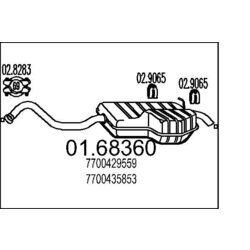 Koncový tlmič výfuku MTS 01.68360