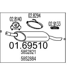 Koncový tlmič výfuku MTS 01.69510