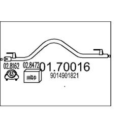 Výfukové potrubie MTS 01.70016
