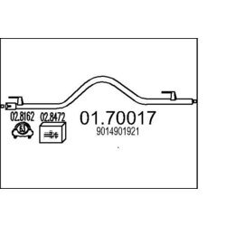 Výfukové potrubie MTS 01.70017