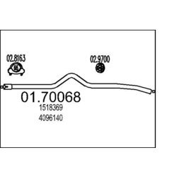 Výfukové potrubie MTS 01.70068