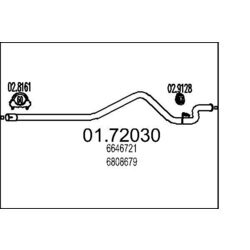 Výfukové potrubie MTS 01.72030