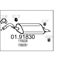 Koncový tlmič výfuku MTS 01.91830