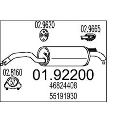 Koncový tlmič výfuku MTS 01.92200