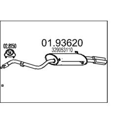 Koncový tlmič výfuku MTS 01.93620