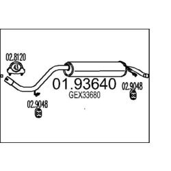 Koncový tlmič výfuku MTS 01.93640