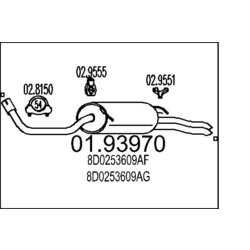 Koncový tlmič výfuku MTS 01.93970
