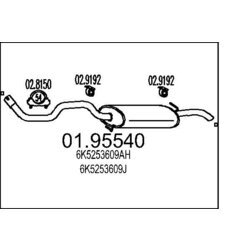 Koncový tlmič výfuku MTS 01.95540