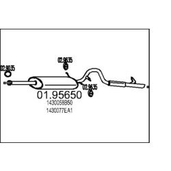 Koncový tlmič výfuku MTS 01.95650