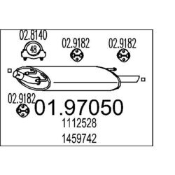 Koncový tlmič výfuku MTS 01.97050