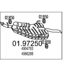 Koncový tlmič výfuku MTS 01.97250