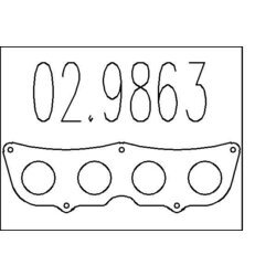 Tesnenie výfukovej trubky MTS 02.9863