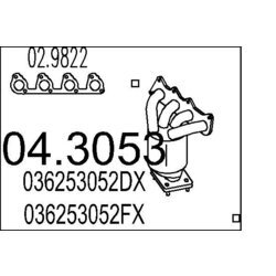 Katalyzátor MTS 04.3053