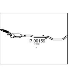 Filter sadzí/pevných častíc výfukového systému MTS 17.00159