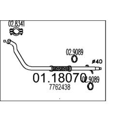 Výfukové potrubie MTS 01.18070