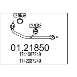 Výfukové potrubie MTS 01.21850
