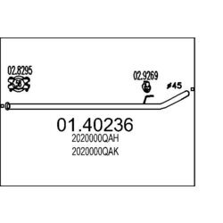 Výfukové potrubie MTS 01.40236
