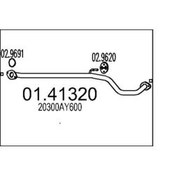 Výfukové potrubie MTS 01.41320