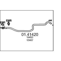 Výfukové potrubie MTS 01.41420