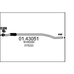 Výfukové potrubie MTS 01.43051