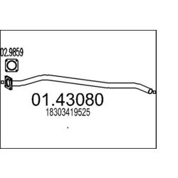 Výfukové potrubie MTS 01.43080