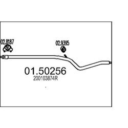 Stredný tlmič výfuku MTS 01.50256