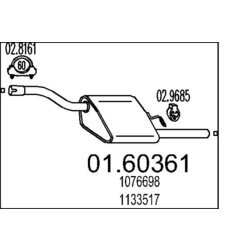 Koncový tlmič výfuku MTS 01.60361