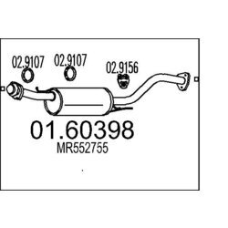 Koncový tlmič výfuku MTS 01.60398
