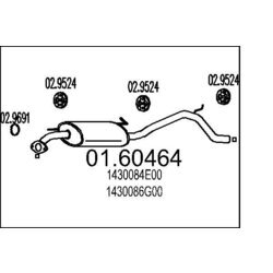Koncový tlmič výfuku MTS 01.60464