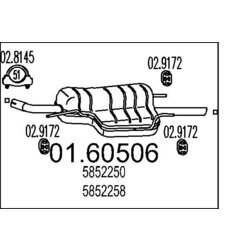 Koncový tlmič výfuku MTS 01.60506