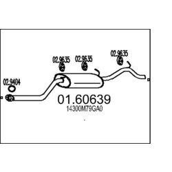 Koncový tlmič výfuku MTS 01.60639