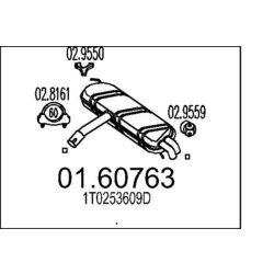 Koncový tlmič výfuku MTS 01.60763